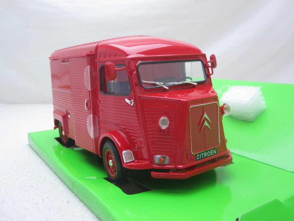 Citroën HY 1962 rood 1:24 Welly, Hobby en Vrije tijd, Modelauto's | 1:24, Ophalen of Verzenden, Nieuw, Auto, Welly