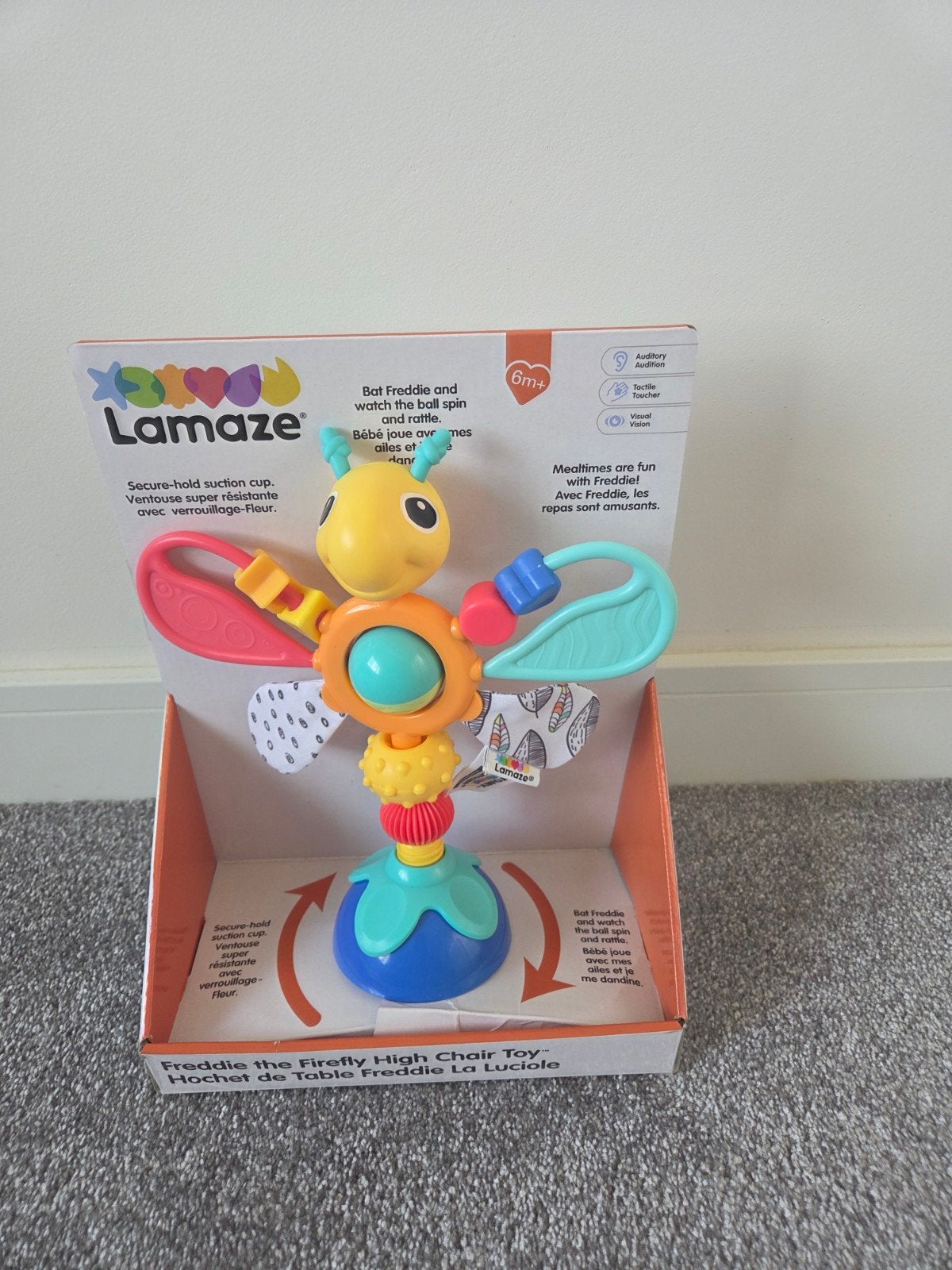 Lamaze Freddie de Vuurvlieg Kinderstoelspeeltje - Nieuw, Ophalen of Verzenden, Nieuw, Overige typen, Met geluid