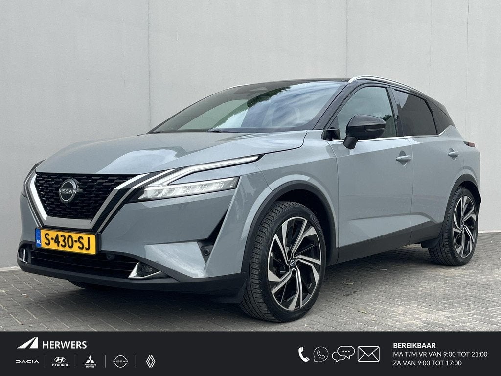 Nissan Qashqai 1.3 MHEV Xtronic Tekna Plus / Trekhaak (1.800, Auto's, Nissan, Euro 6, Qashqai, Automatische klimaatregeling, Zilver of Grijs