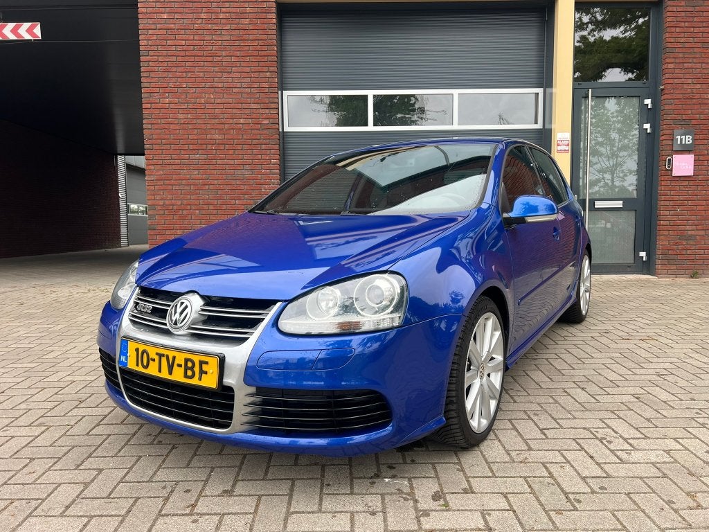Volkswagen Golf 3.2 V6 184KW R32 5D 4M AUT 2005 Blauw, Auto's, Automaat, Zwart, 3189 cc, Xenon verlichting