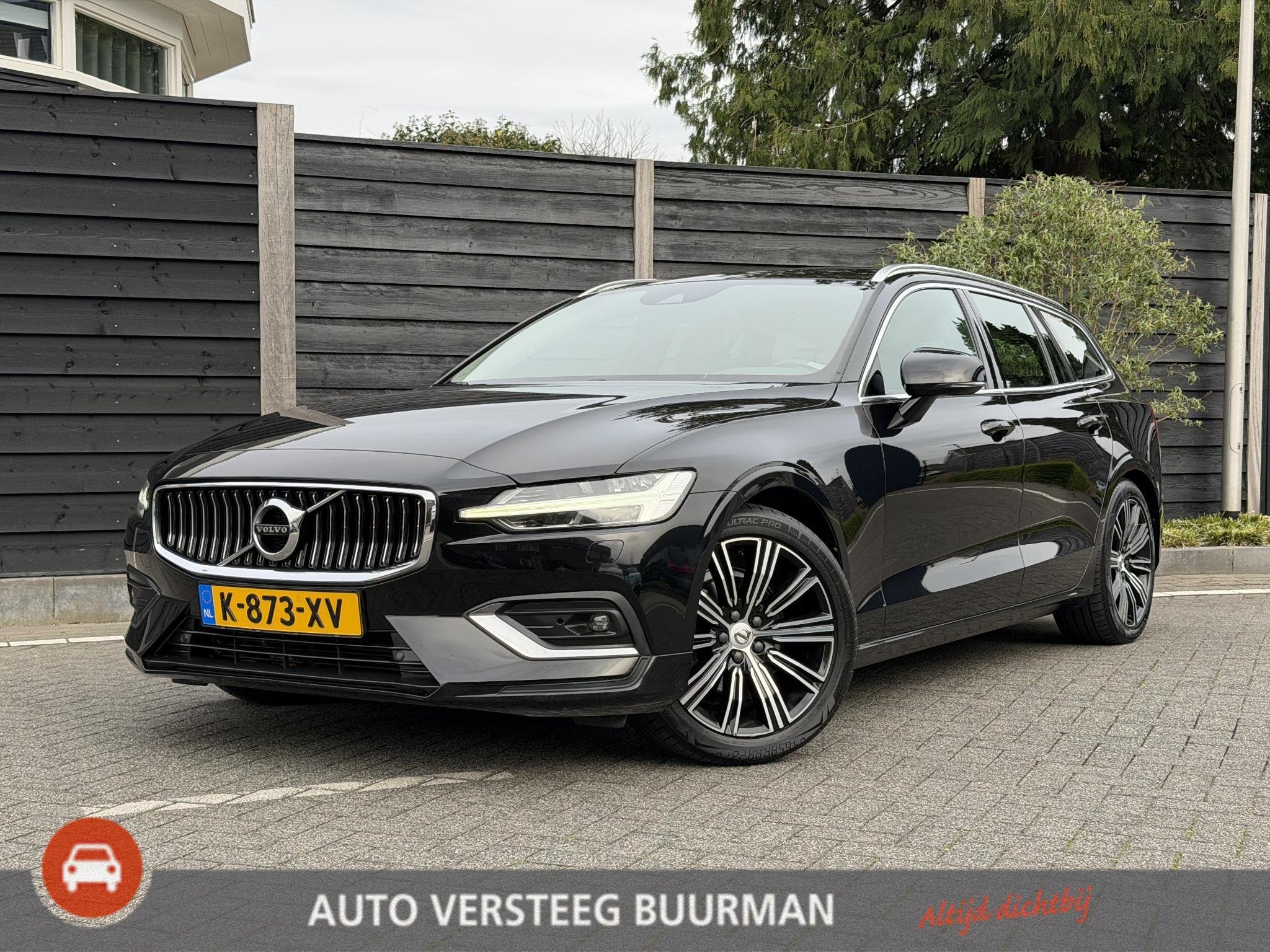 Volvo V60 Inscription 2.0 T4 190PK Automaat Leder, Elektrisc, Auto's, Euro 6, 1969 cc, Zwart, 1603 kg