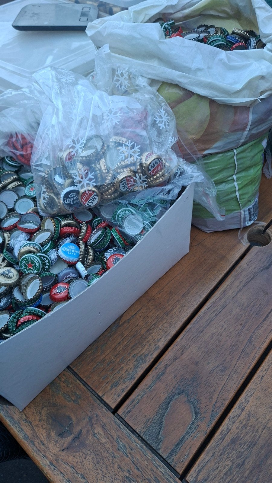 10 kg gemixte bierdopjes, Verzamelen, Ophalen of Verzenden