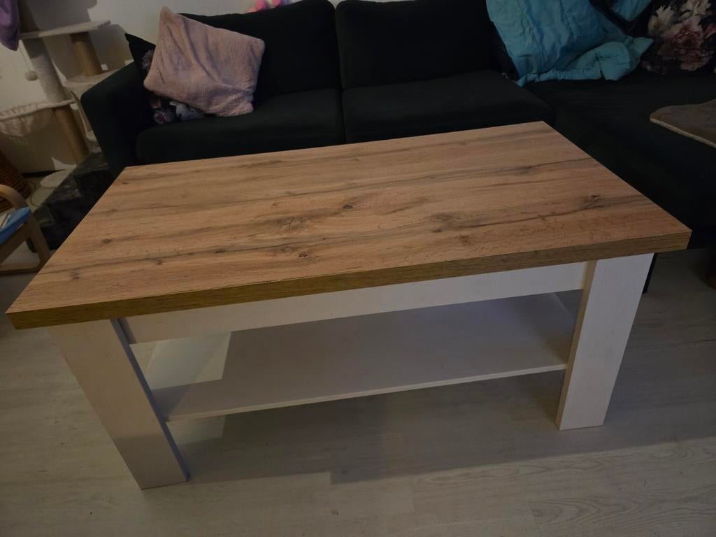 Salontafel gratis ophalen - al gedemonteerd, Huis en Inrichting, Tafels | Salontafels, Gebruikt, 100 tot 150 cm, 50 tot 75 cm