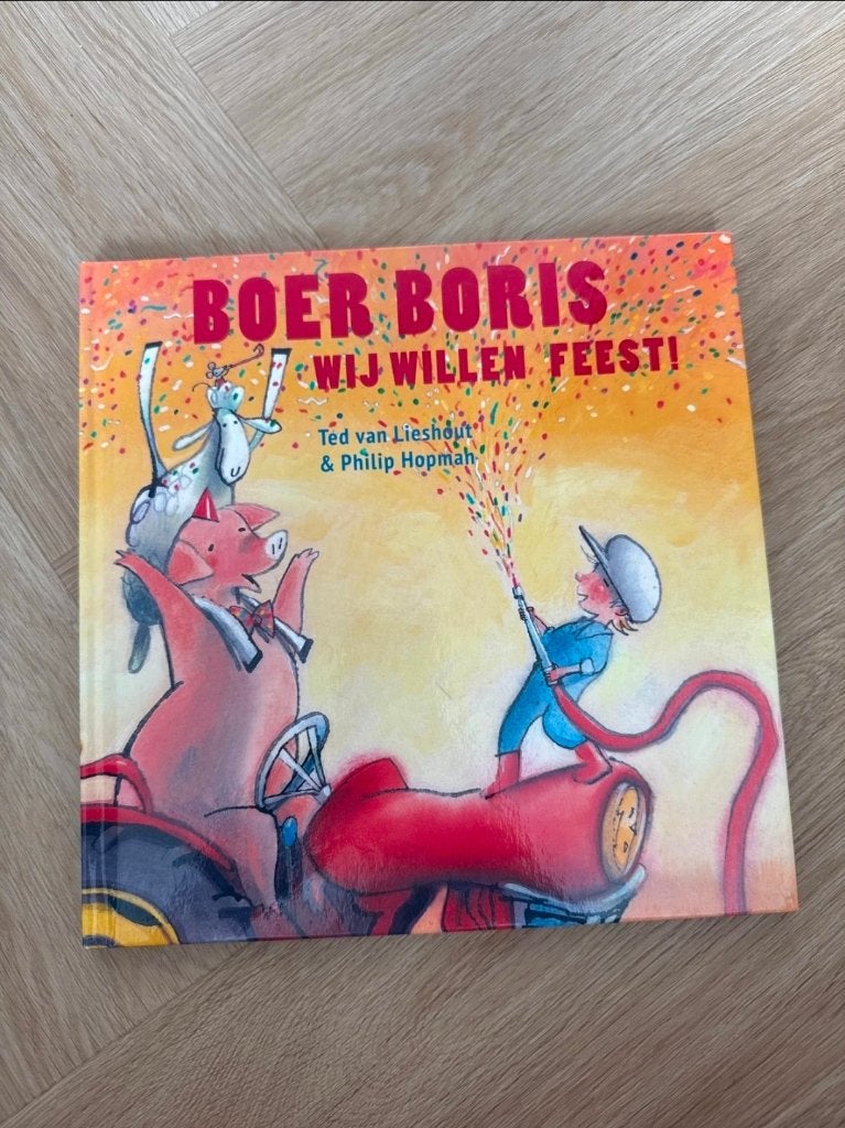 Boer Boris omkeerboek: 2 verhalen in 1 boek!, Ophalen of Verzenden, Zo goed als nieuw, 2 tot 3 jaar, Ted van Lieshout & Philip Hopman