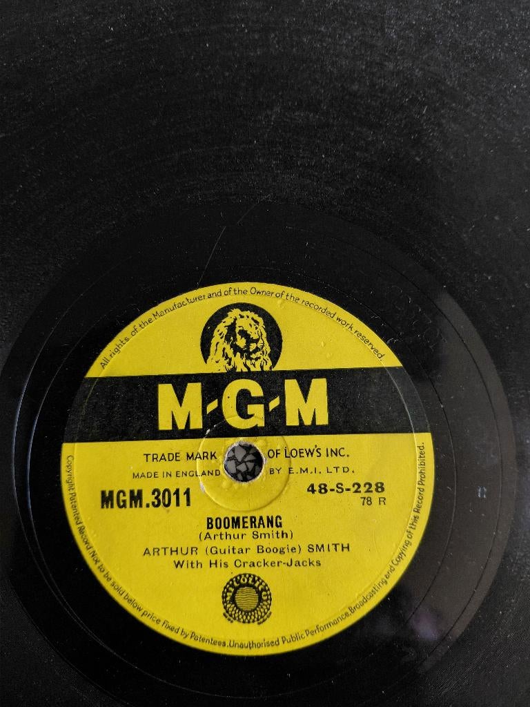 Arthur Smith and his cracker jacks -78 toeren uit 1949, Verzenden, Gebruikt, 10 inch, Rock-'n-Roll