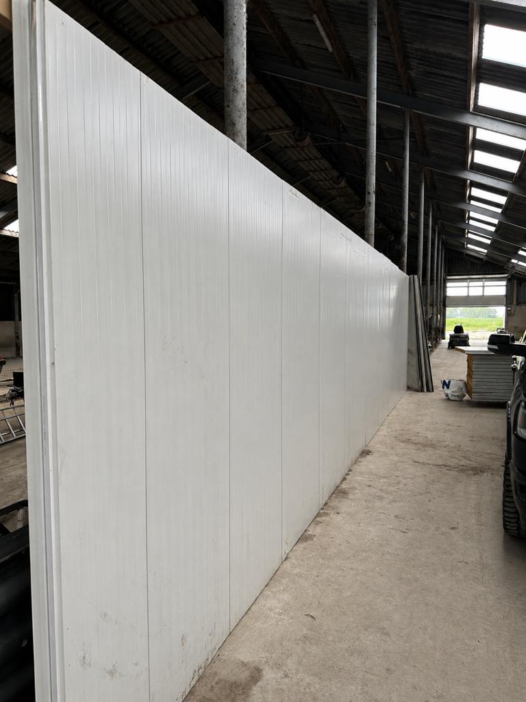 33x Sandwichpanelen wit, blind geschroefd, 60mm dik, Ophalen, Gebruikt, Overige materialen, 50 tot 100 mm