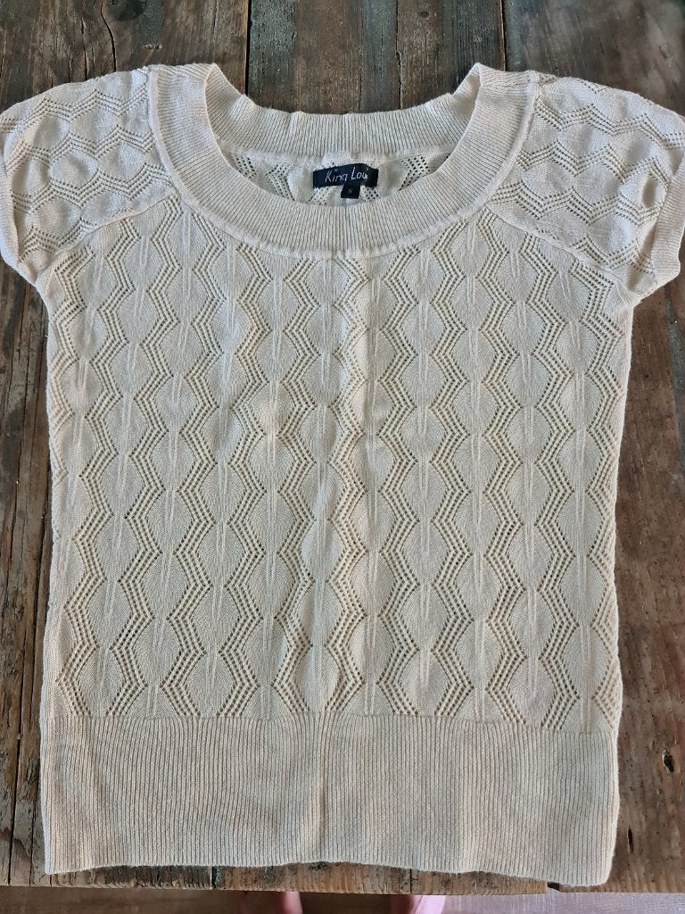 Top king louie, Kleding | Dames, Wit, Ophalen of Verzenden, Zo goed als nieuw, Korte mouw