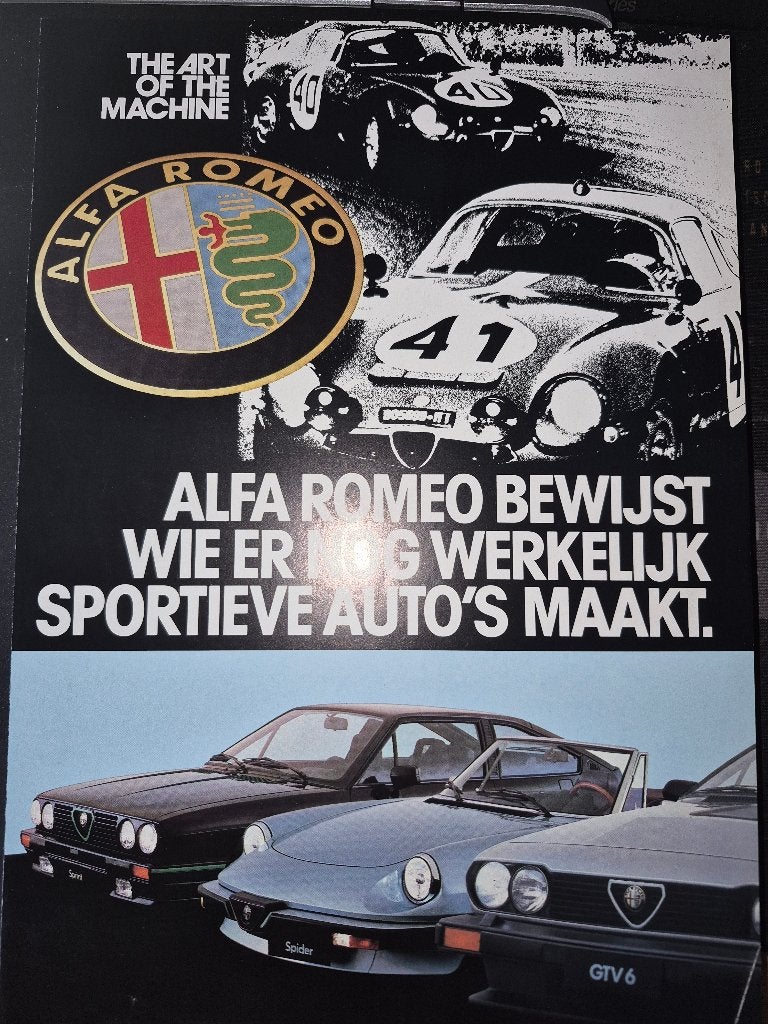 Alfa Romeo GTV 6 / GTV 2.0 folders - Nette staat, Ophalen of Verzenden, Zo goed als nieuw, Alfa Romeo