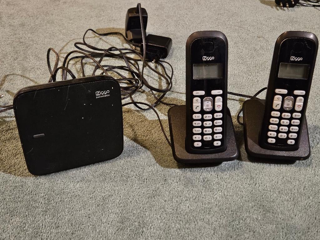 Ziggo 280r Duo telefoonset, Telecommunicatie, Vaste telefoons | Handsets en Draadloos, Ophalen of Verzenden, Gebruikt, 2 handsets