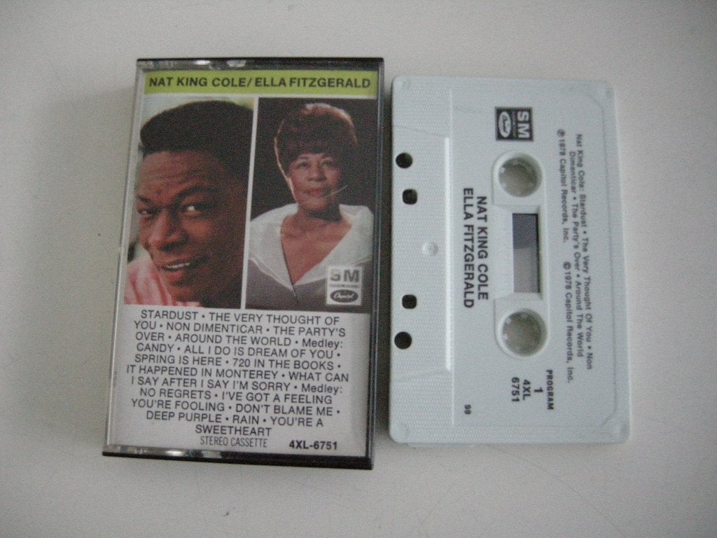 Nat King Cole / Ella Fitzgerald - zgan, Cd's en Dvd's, Cassettebandjes, Ophalen, 1 bandje, Zo goed als nieuw, Origineel