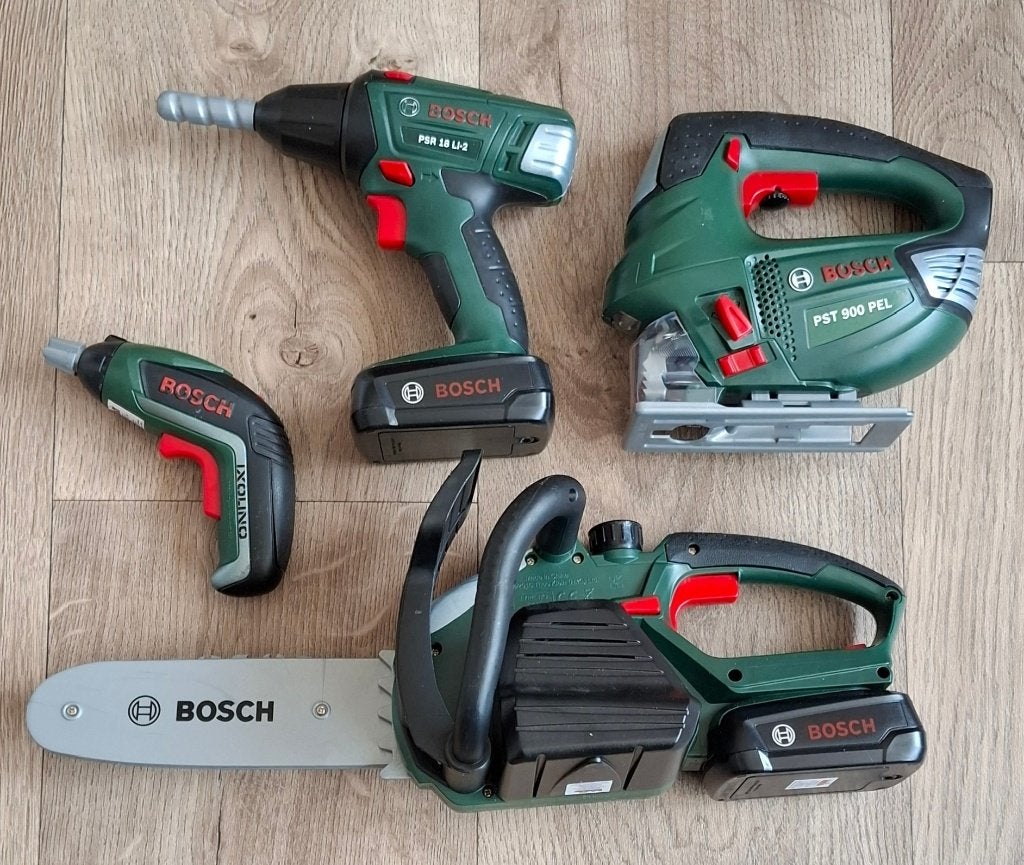 Bosch kinder gereedschap (op batterij), Ophalen of Verzenden, Gebruikt, Bouwen, Met licht