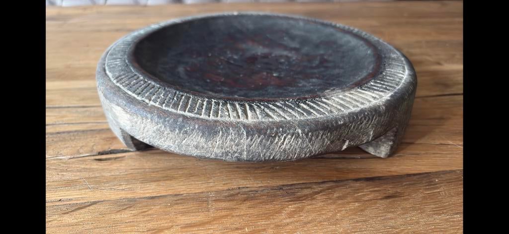 Bajot rond Stoer en sobere bajot rond, Huis en Inrichting, Ophalen of Verzenden, Zo goed als nieuw, Rond, Hout