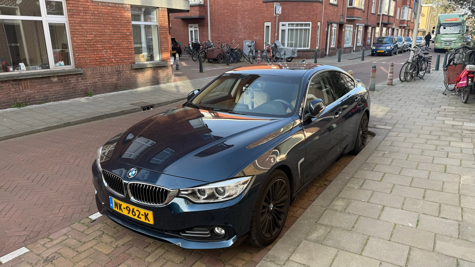 BMW 430i Gran Coupé | AUT | 2017 | BLAUW  |  NAP, Auto's, Beige, Blauw, Leder, Particulier