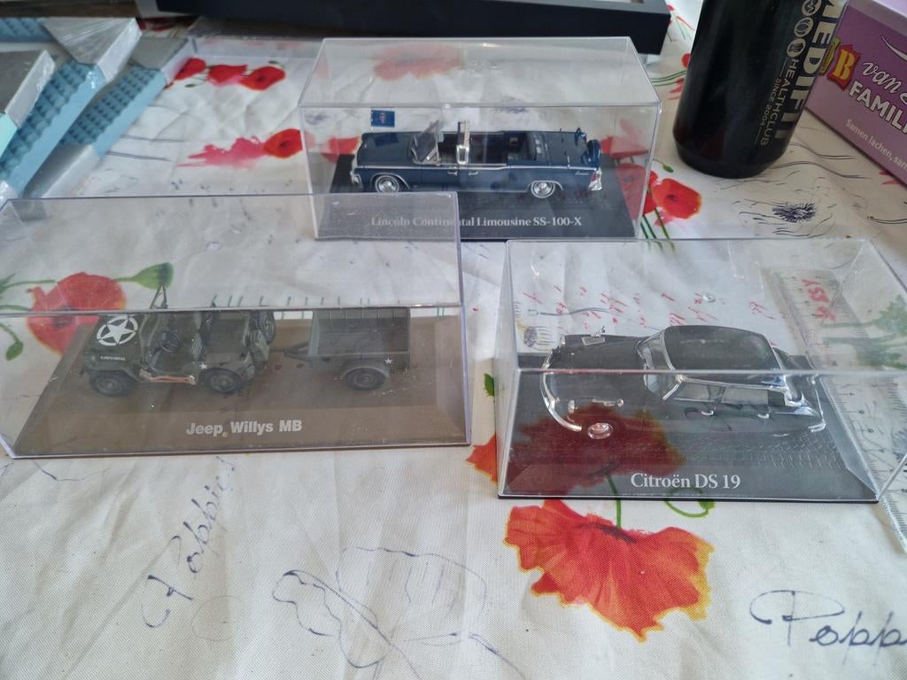 Schaalmodellen auto's: Jeep, Lincoln, Citroën DS 19, Overige merken, Auto, 1:32 tot 1:50, Ophalen of Verzenden