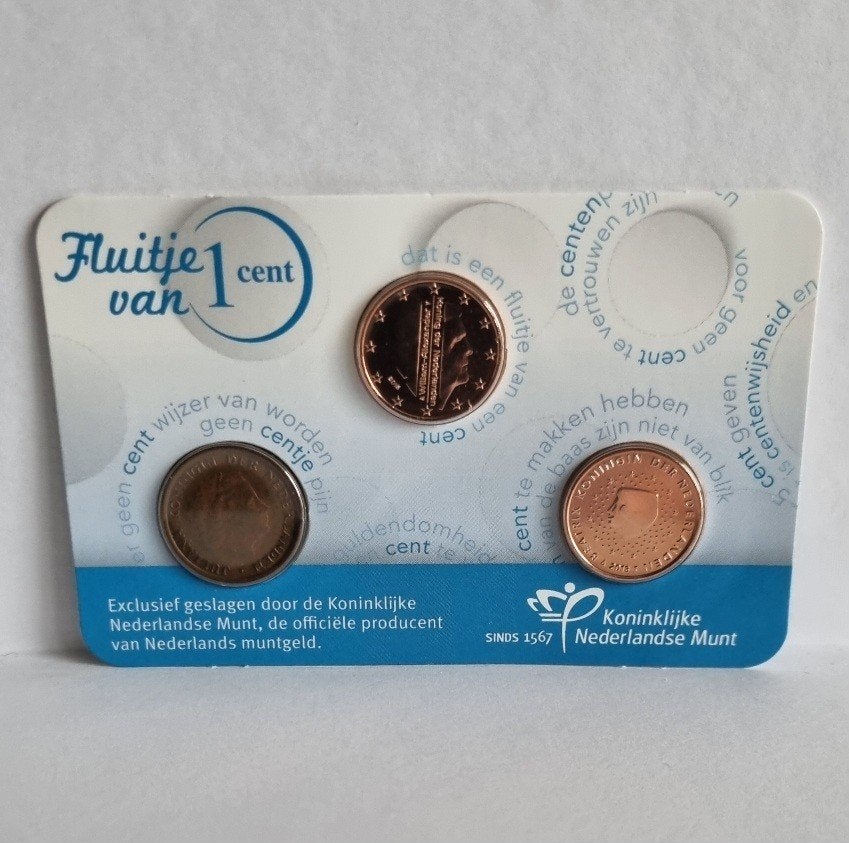 Coincard 2015 - Fluitje van 1 cent - Fluitje van een cent, Postzegels en Munten, Munten | Nederland, Ophalen of Verzenden, Koningin Juliana