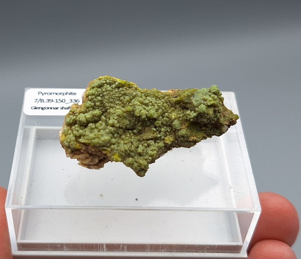 Pyromorfiet - Glengonnar shaft, Mine Hill, Schotland, Ophalen of Verzenden, Mineraal