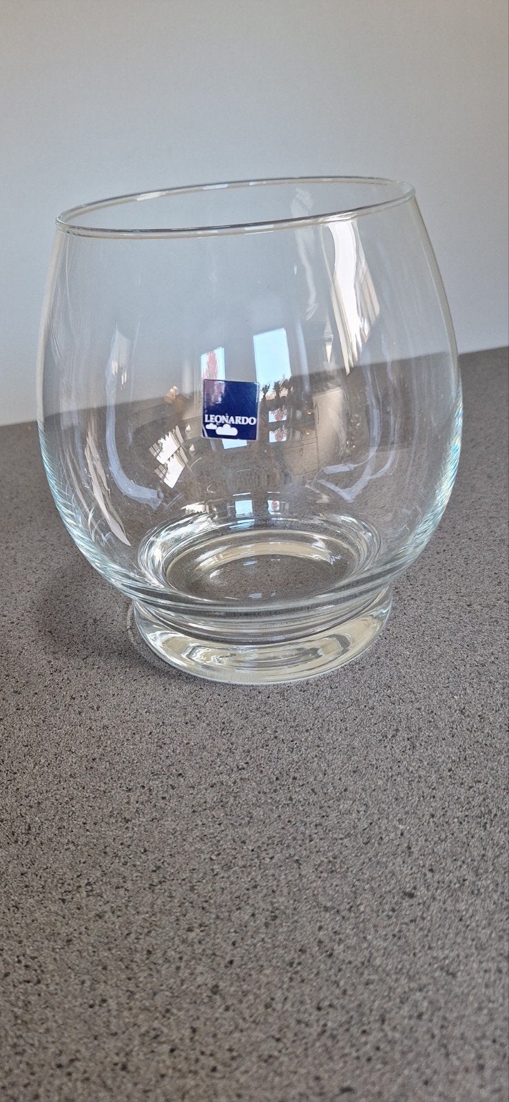Leonardo glazen windlicht, Schaal, Rond, Ophalen of Verzenden, Glas
