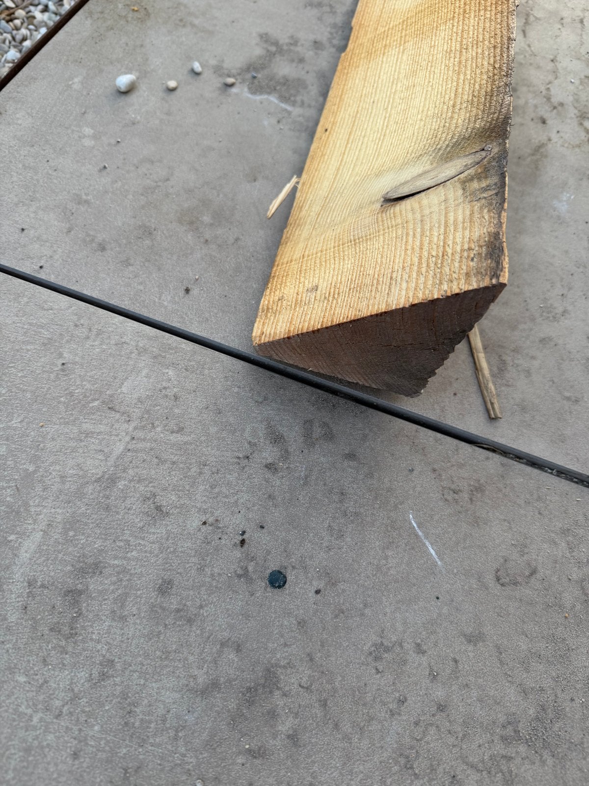 Mastiek 9x9 cm - 3 en 6 meter lengte, Ophalen, Gebruikt, Balk, Overige houtsoorten
