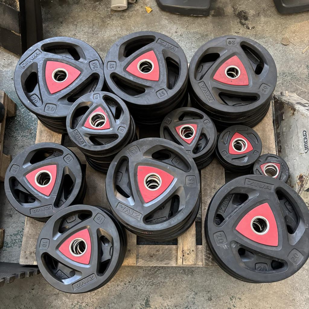 Ziva Halterschijven Set - goede staat - 157,5 kg - €2,5 p kg