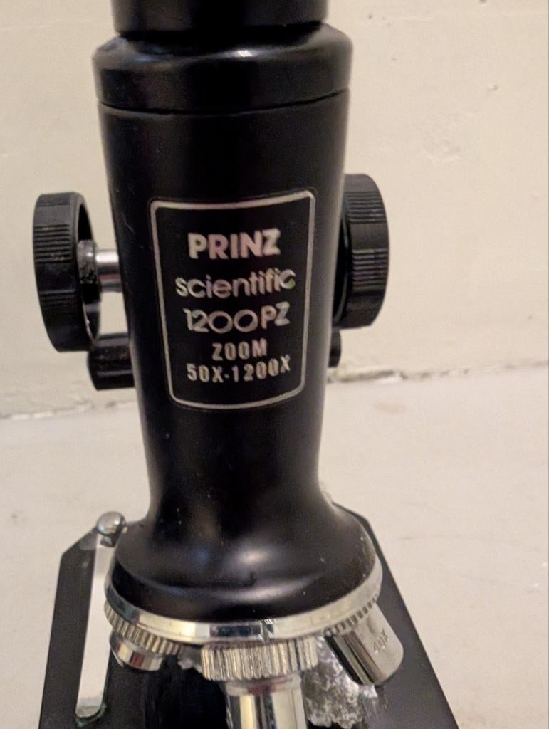 Prinz Scientific 1200PZ Zoom Microscoop (50x-1200x), Ophalen of Verzenden, Gebruikt, 1000x of meer, Biologische microscoop