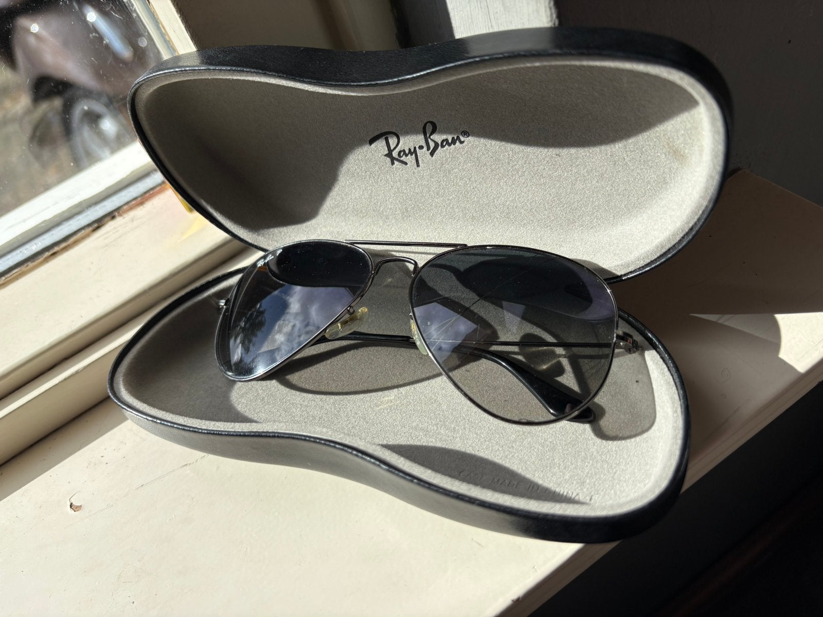Ray Ban Aviator Classic met barst in een lens, Ophalen of Verzenden, Zo goed als nieuw, Ray-Ban