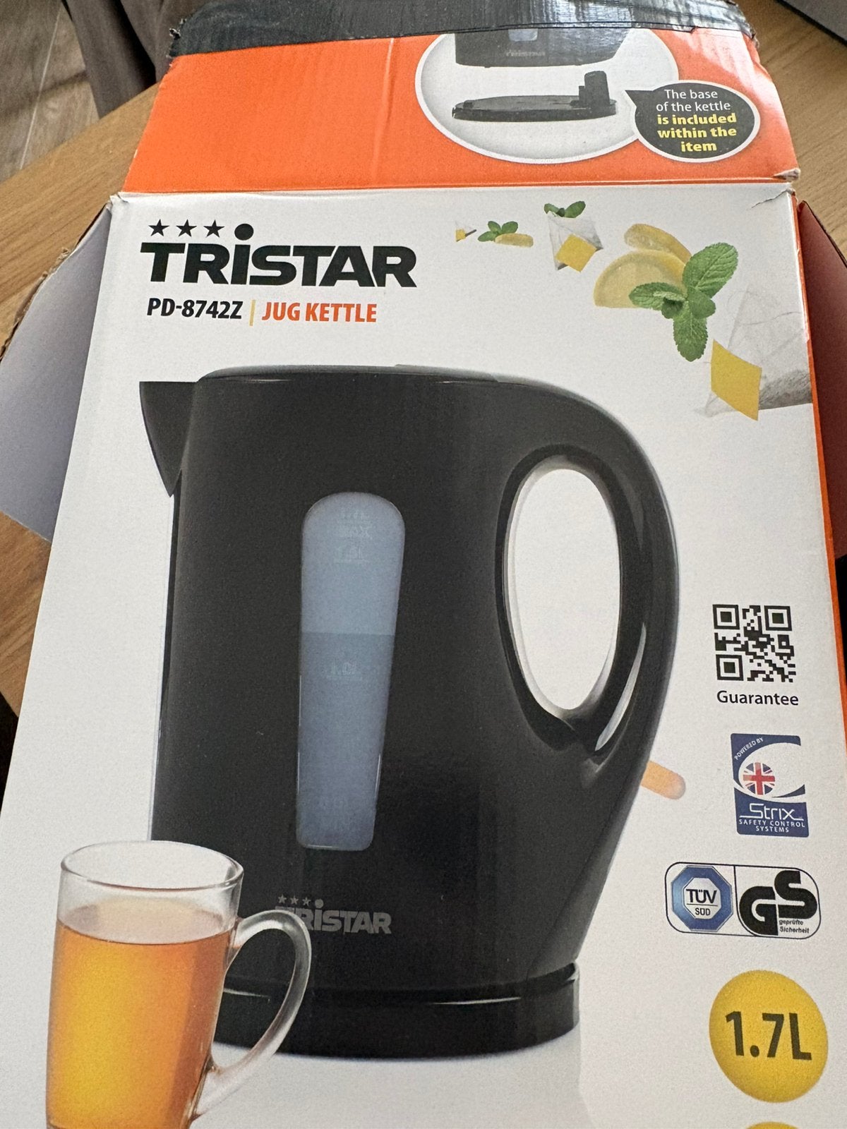 Tristar waterkoker nieuw, 1 tot 2 liter, Ophalen, Nieuw
