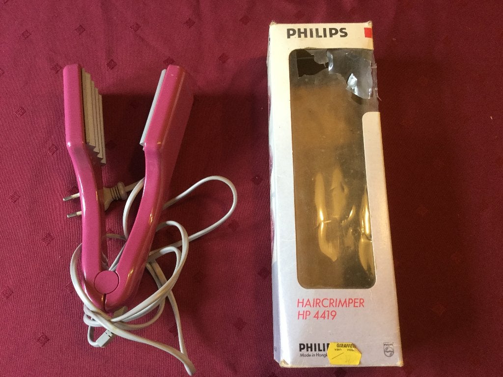 vintage philips haircrimper hp4419, Ophalen of Verzenden, Gebruikt, Krultang of Stijltang