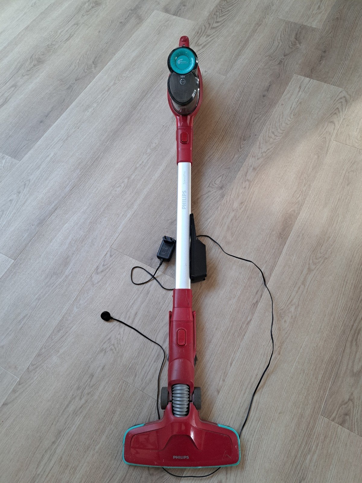 Philips PowerCyclone 7 Steelstofzuiger 18V - Gebruikt, Witgoed en Apparatuur, Stofzuigers, Ophalen, Gebruikt, Philips, Draadloos