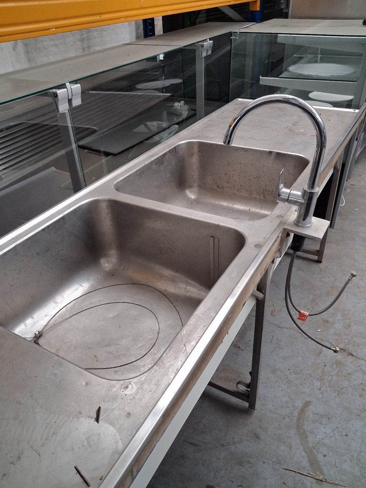 RVS Spoelbak met Kraan - Horeca Keuken, Ophalen of Verzenden, RVS Meubilair