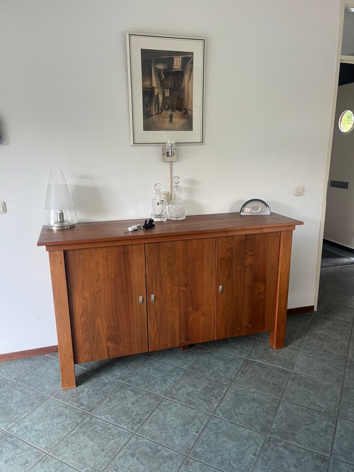 Mooi houten dressoir, Ophalen, Met deur(en), 150 tot 200 cm, Zo goed als nieuw