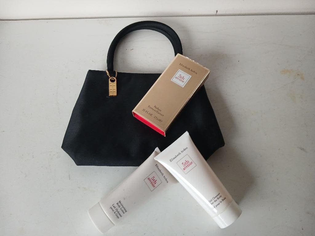 Elizabeth Arden : 5 th Avenue PARFUM 3.7 ml., bodylotion en, Verzenden, Nieuw, Miniatuur, Gevuld
