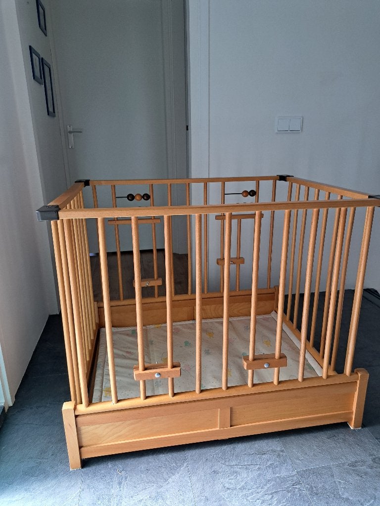 Box beuken Kibofa, Kinderen en Baby's, Boxen, Ophalen, Gebruikt, Rechthoekig, In hoogte verstelbaar