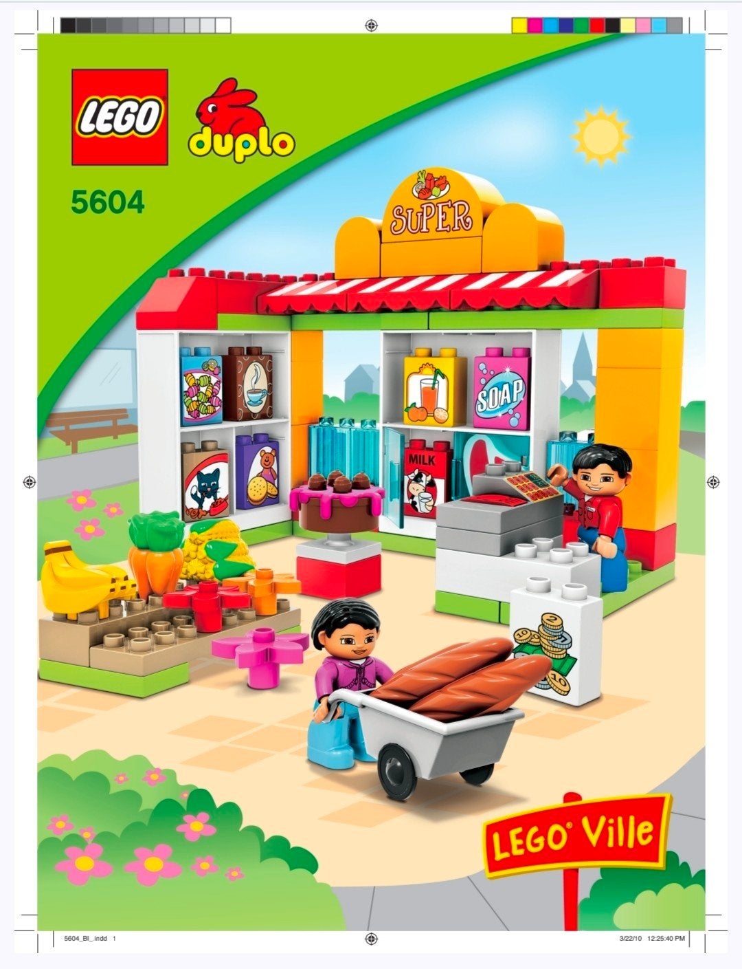 Lego Duplo Supermarkt 5604 - Complete set, Kinderen en Baby's, Overige thema's, Ophalen of Verzenden, Zo goed als nieuw, Duplo