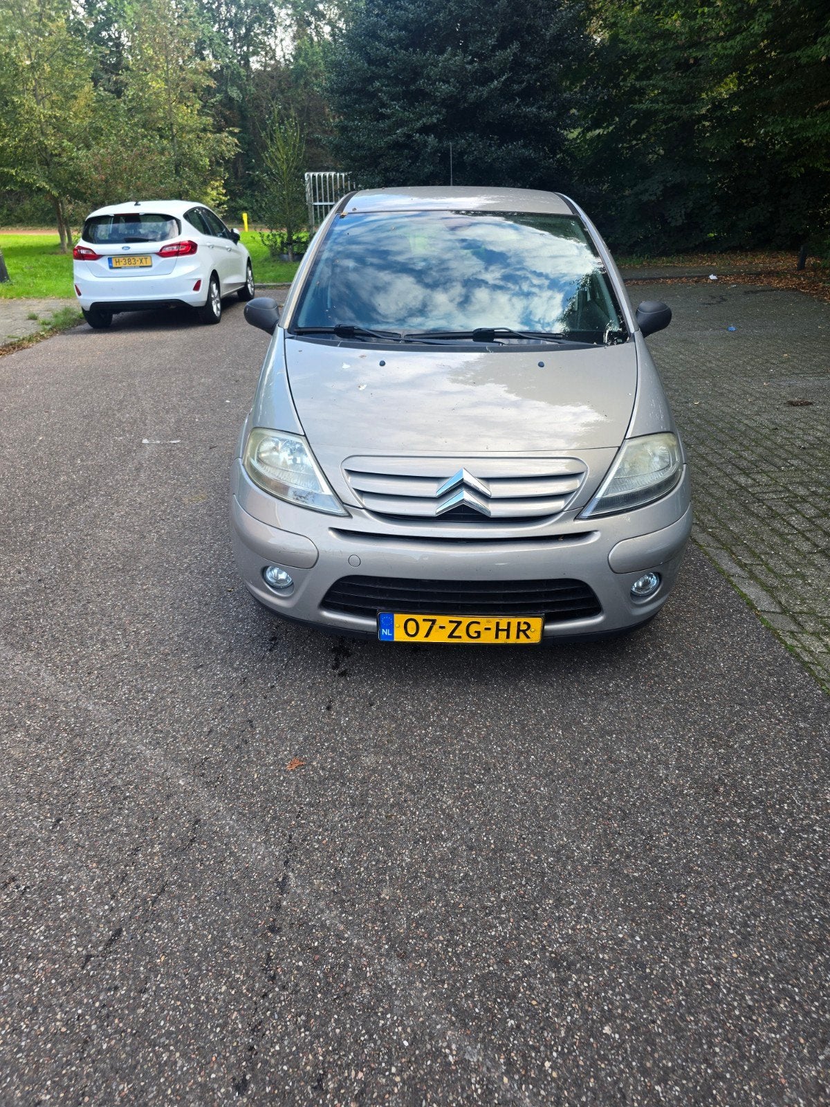 Citroën C3 1.4 I 16V 2008 Beige, Auto's, Voorwielaandrijving, 1160 kg, 4 cilinders, Parkeerassistent