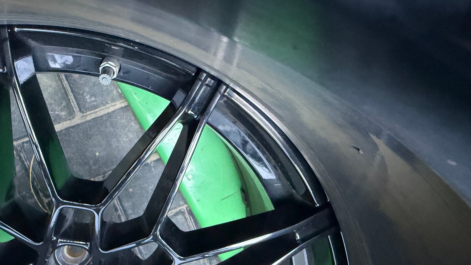 BMW 19 inch breedset velgen, nieuwe achterbanden nodig, Ophalen, Gebruikt