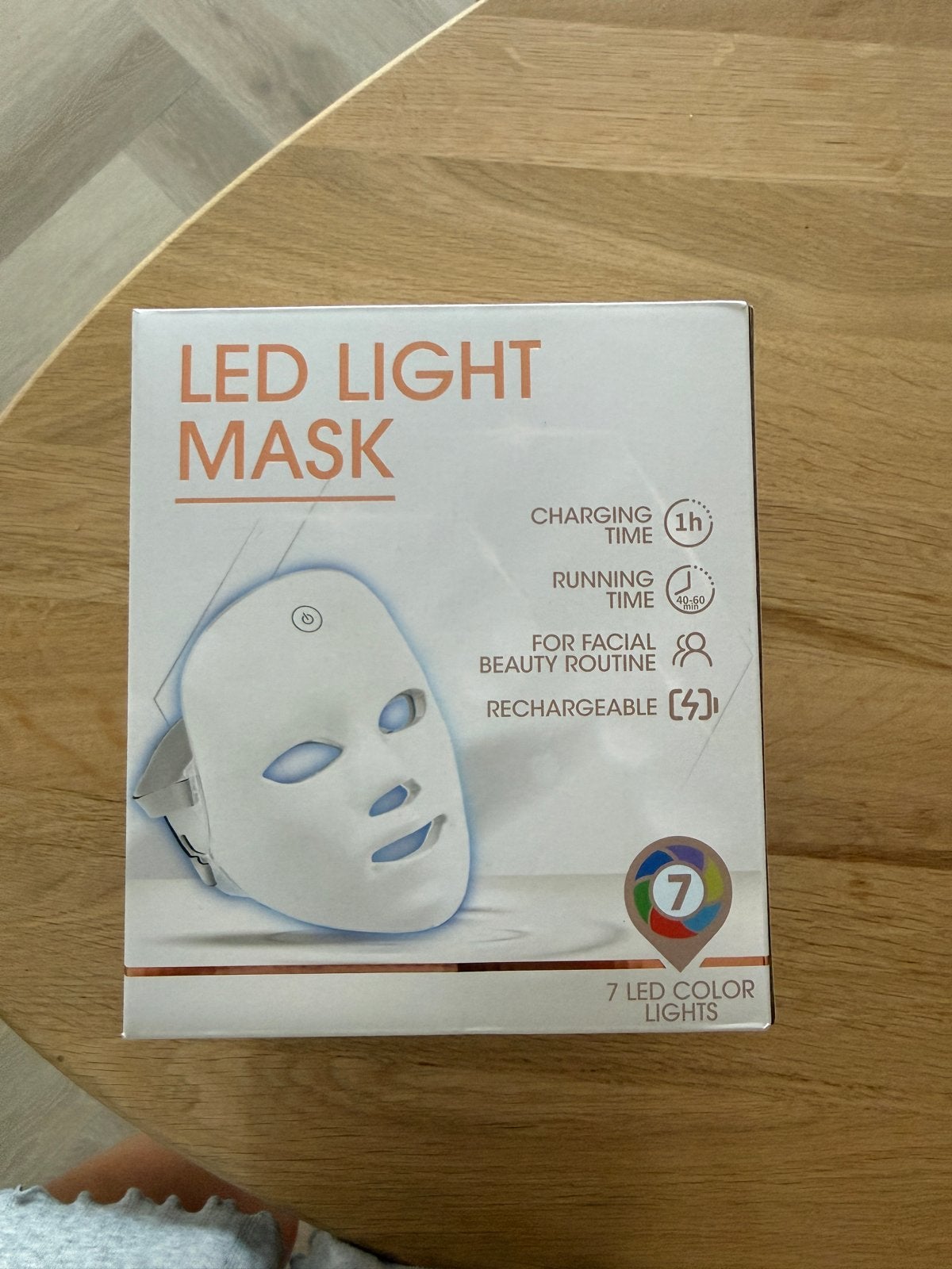 LED Licht Masker voor Gezichtsverzorging - 7 Kleuren, Ophalen of Verzenden, Nieuw, Overige typen