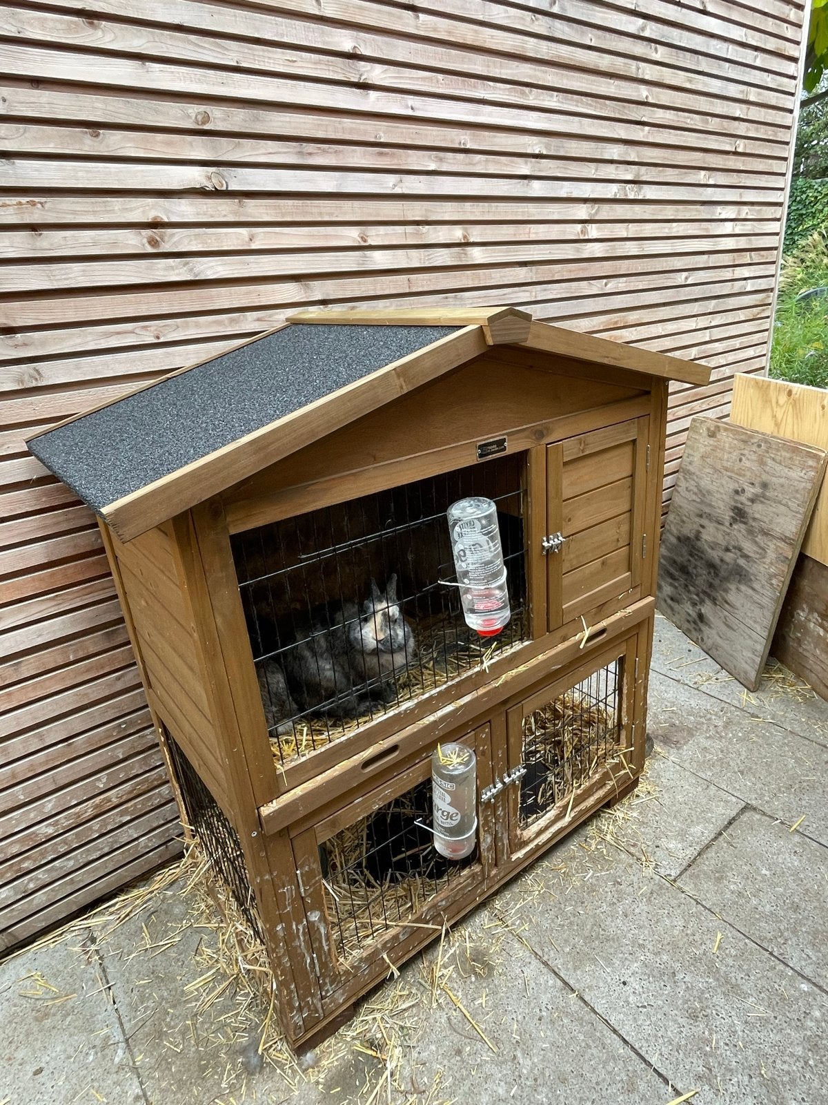 H&J konijnenhok met 2 konijnen. Hok 102x55x100, Dieren en Toebehoren, Gebruikt, Ophalen of Verzenden, 90 cm of meer, Konijn