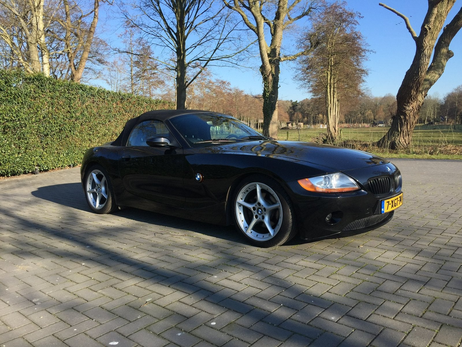 BMW Z4 3.0 I Roadster AUT 2003 Zwart, Auto's, BMW, Automaat, Achterwielaandrijving, Zwart, Cabriolet