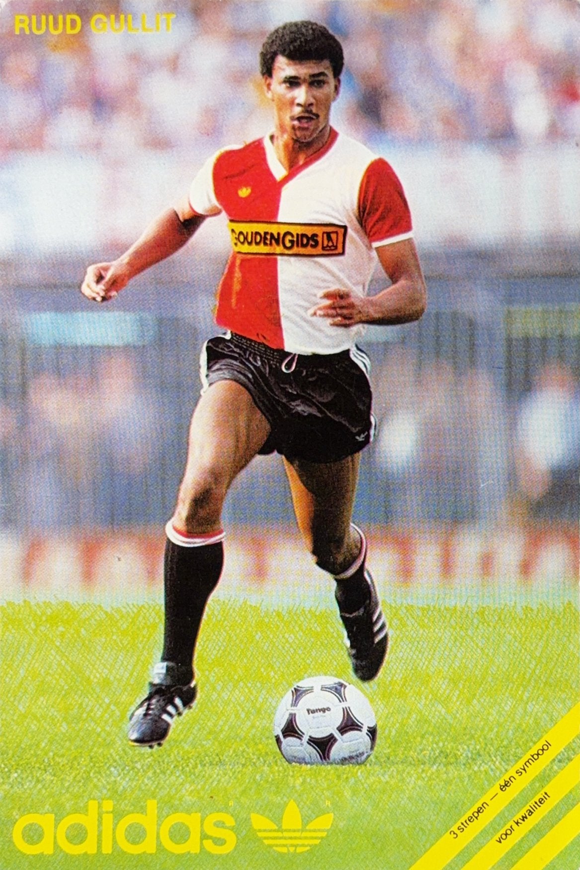 Spelerskaart Ruud Gullit - Feyenoord Rotterdam - 1982/1983, Verzenden, Zo goed als nieuw, Feyenoord, Spelerskaart