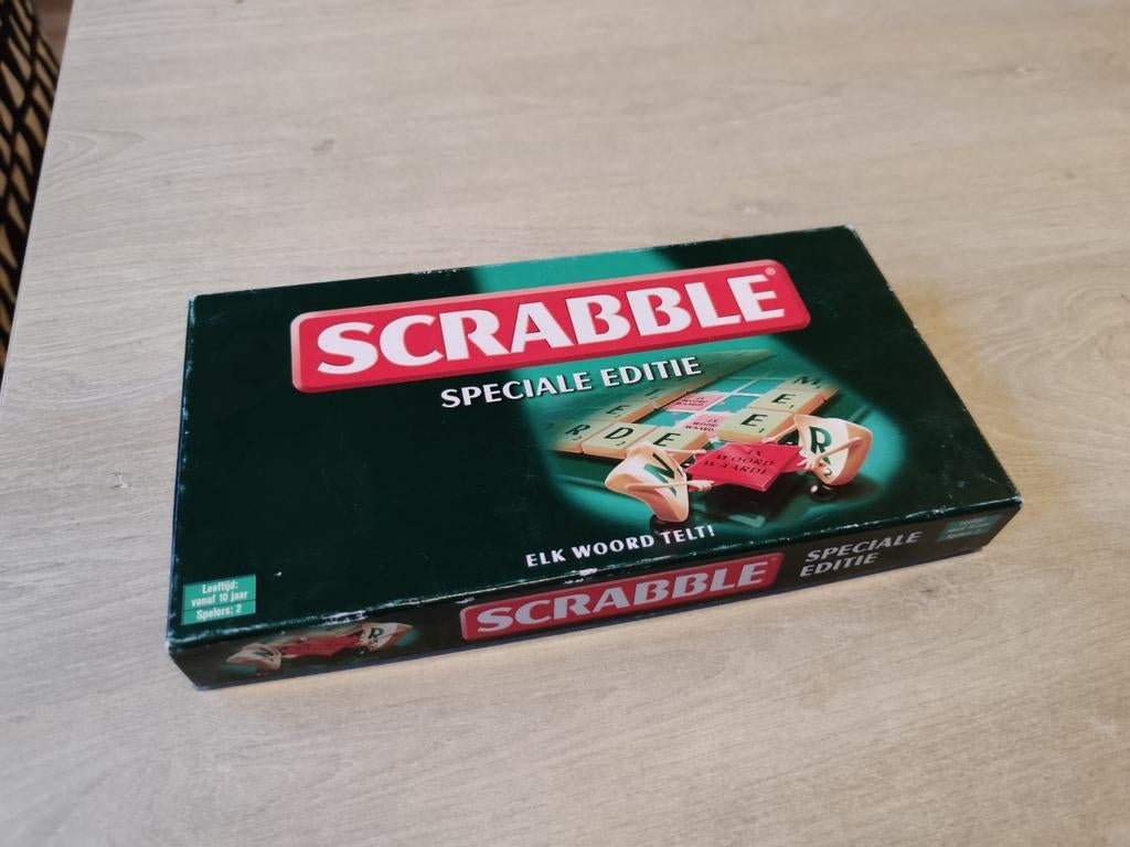 Scrabble Speciale Editie - Compleet en in goede staat, Mattel, Gebruikt, Ophalen of Verzenden, Een of twee spelers