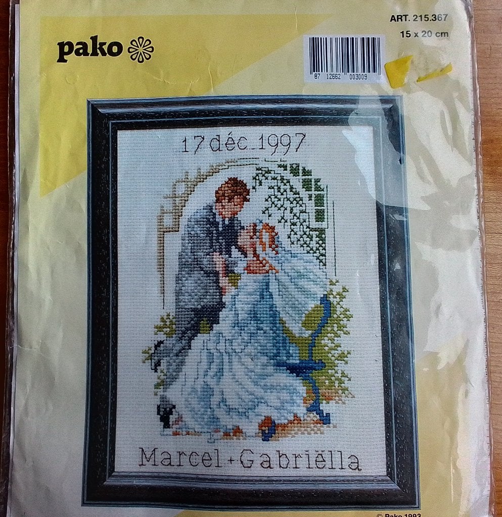 Borduurpakket van pako "Huwelijk", Ophalen of Verzenden, Nieuw, Borduurpakket