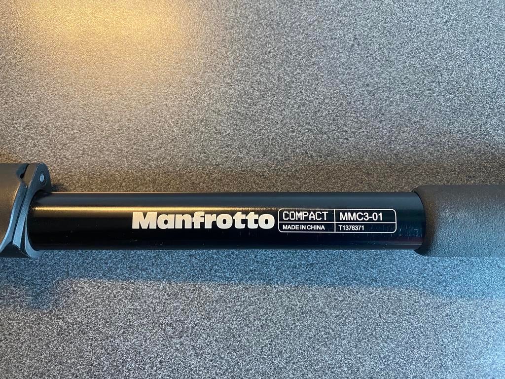 Manfrotto MMC3-01M Compact Monopod Black, Audio, Tv en Foto, Fotografie | Statieven en Balhoofden, Ophalen of Verzenden, Nieuw