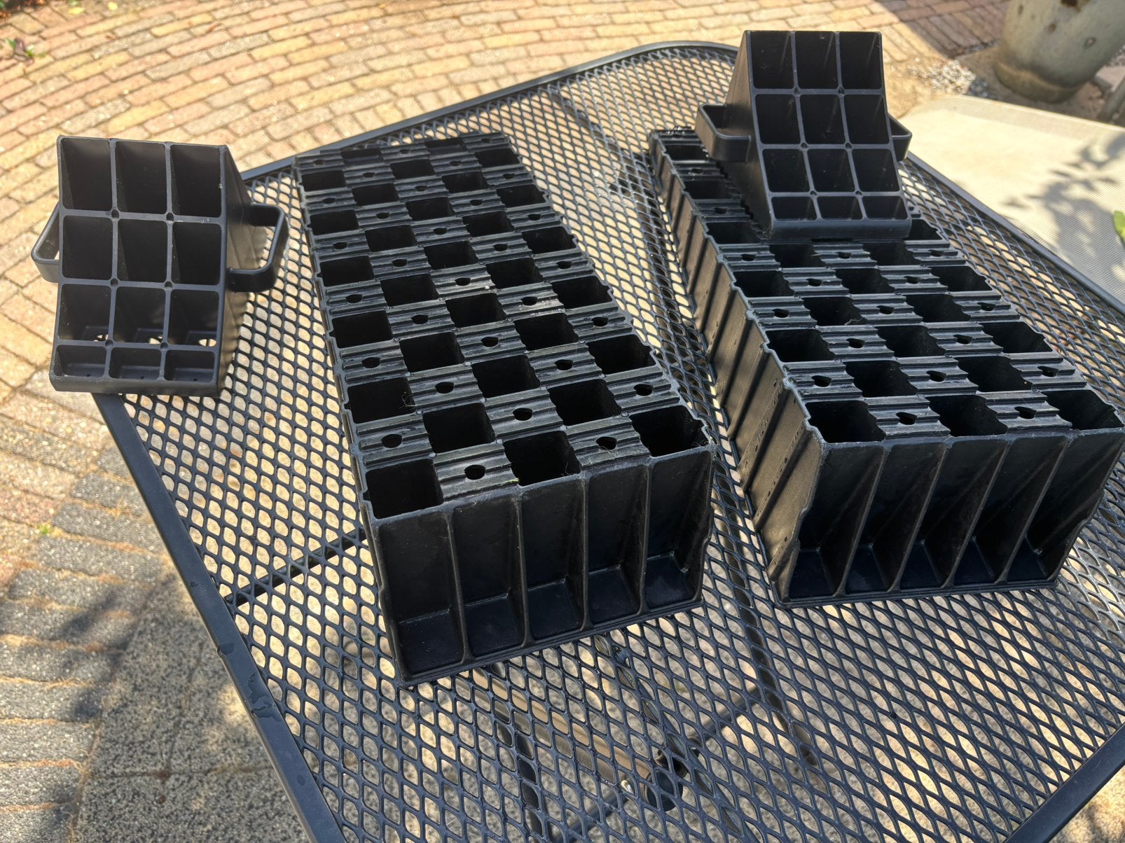 Milenco Wedge leveler/oprijblokken 2x met opzet blokken., Ophalen of Verzenden, Zo goed als nieuw