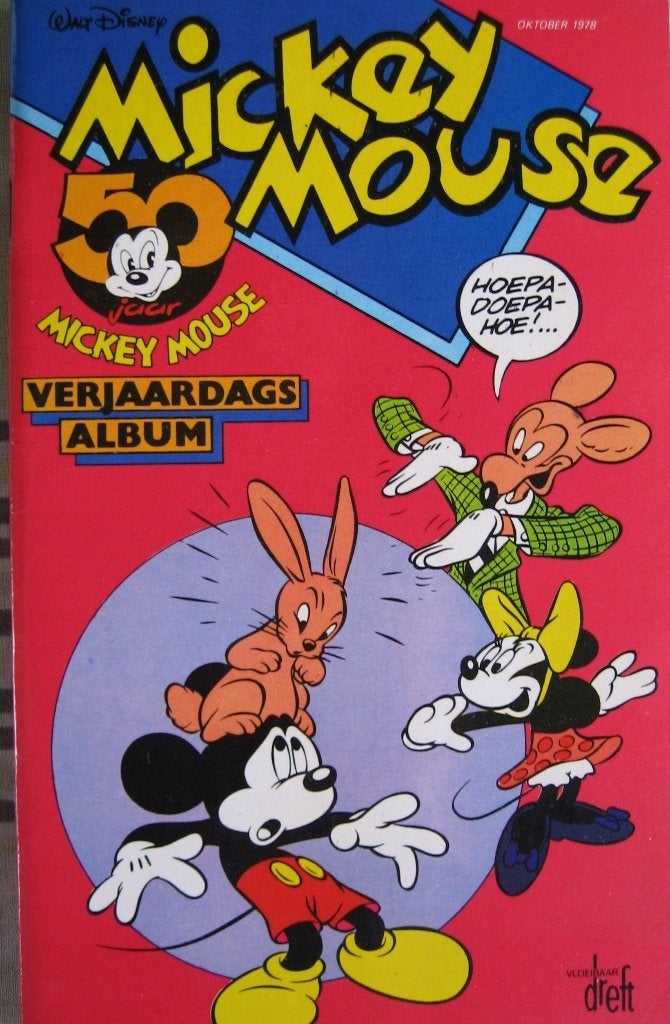 Mickey Mouse 50 Jaar Verjaardags Album - Oktober 1978, Boeken, Ophalen of Verzenden, Zo goed als nieuw, Walt Disney, Eén stripboek