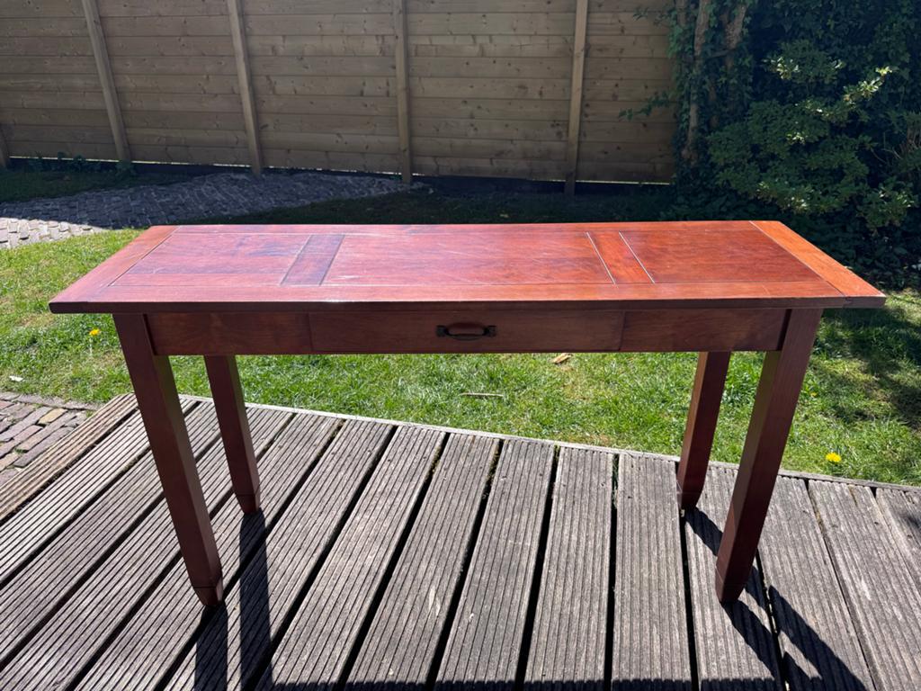 Sidetable kersenhout - 139x37x71 cm, Huis en Inrichting, Ophalen, Zo goed als nieuw
