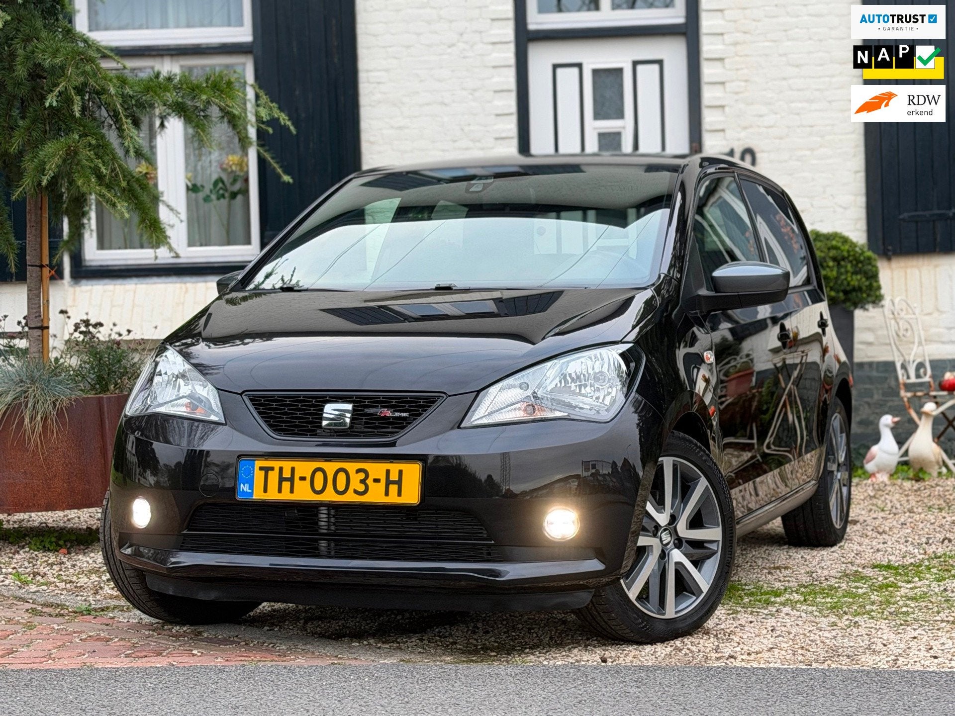 Seat Mii 1.0 FR Intense|LMV|76DKM!|NAP|5DRS|Nette auto!, Auto's, Voorwielaandrijving, Gebruikt, Mii, Zwart
