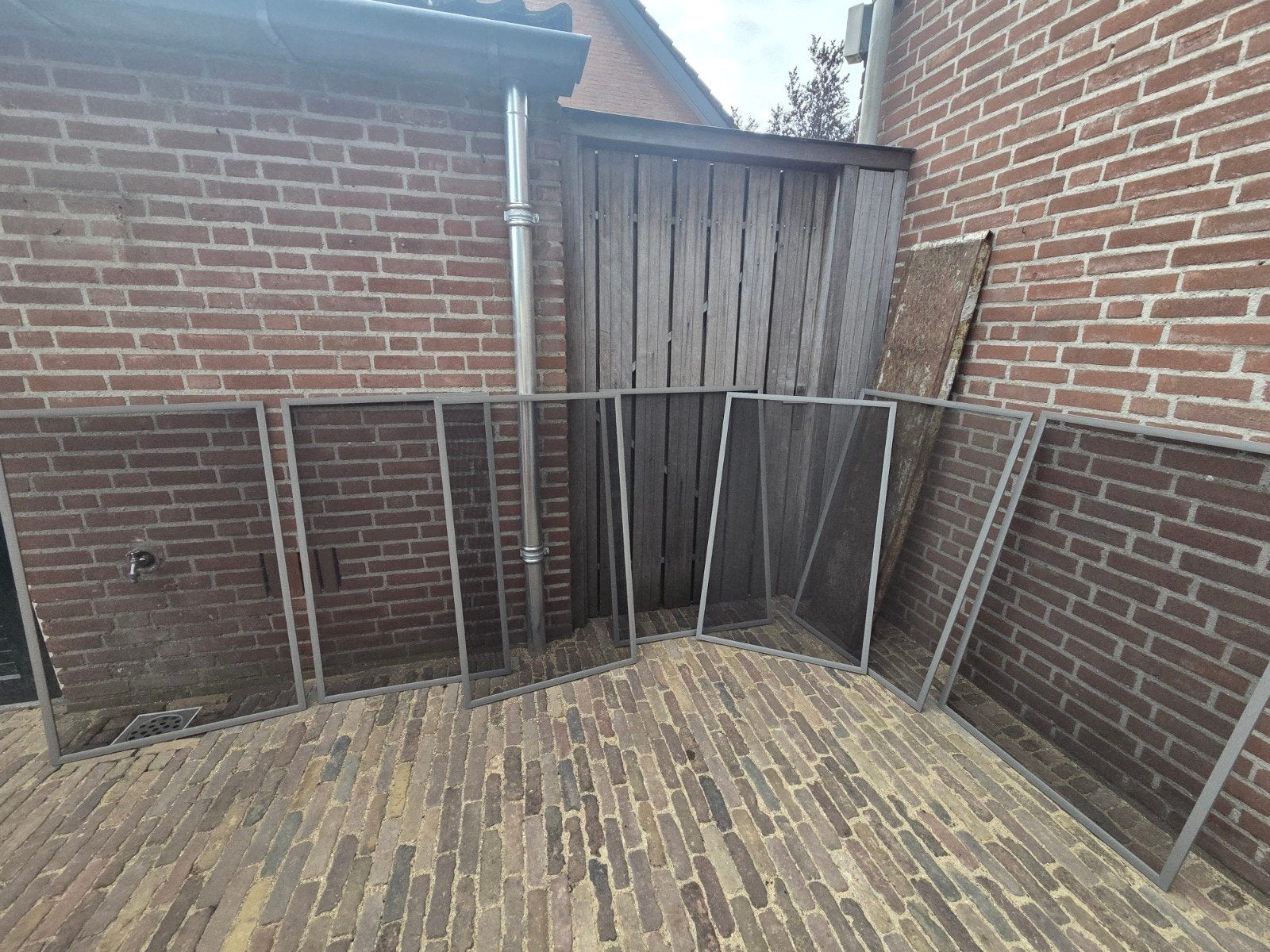 7x Horren Kwartsrijs RAL7039, Ophalen, Minder dan 80 cm, Overige typen, Minder dan 200 cm