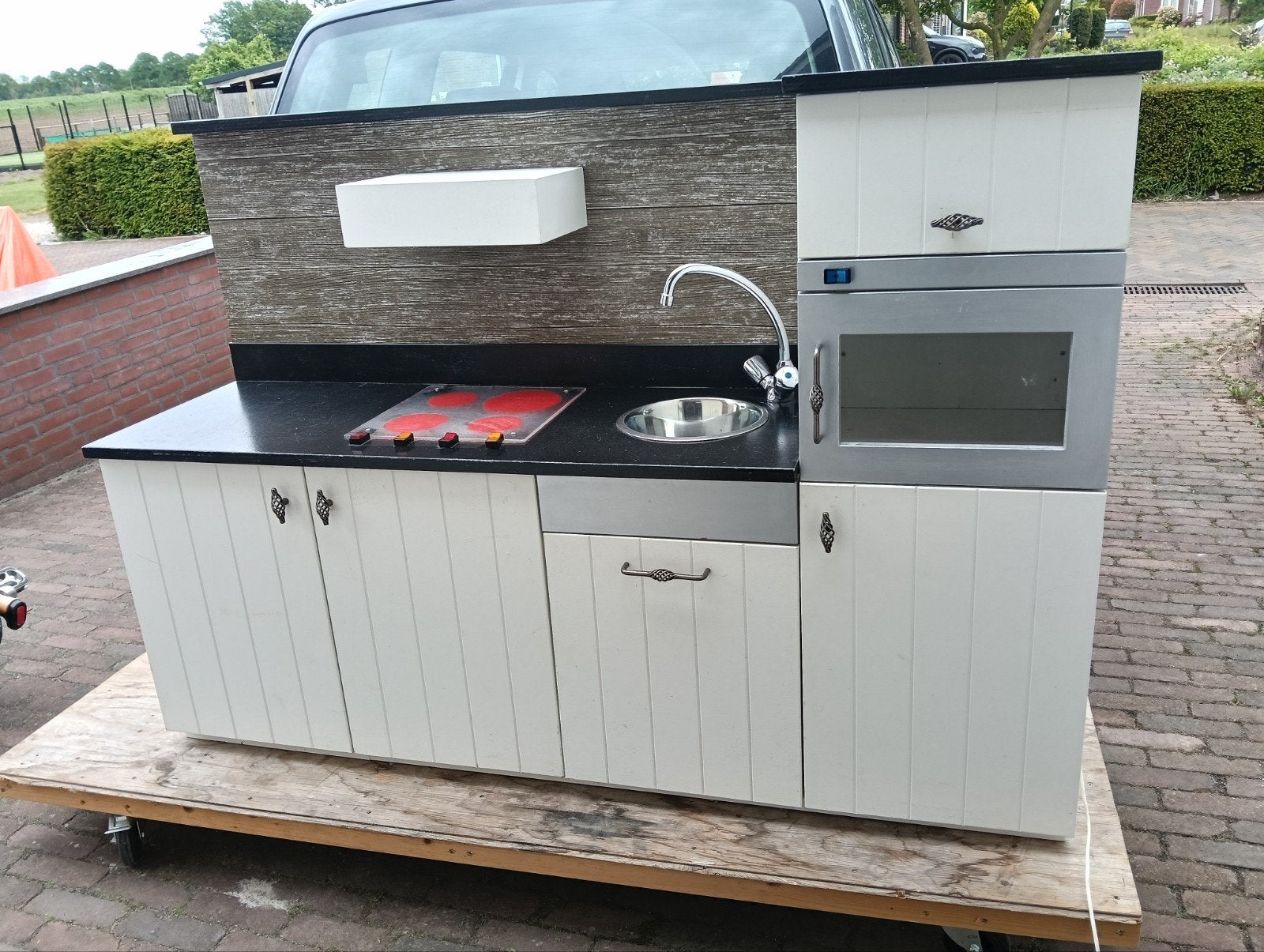 grote massieve Speelkeuken(€175 vandaag of morgen ophalen), Ophalen, Gebruikt, Hout, Speelkeuken