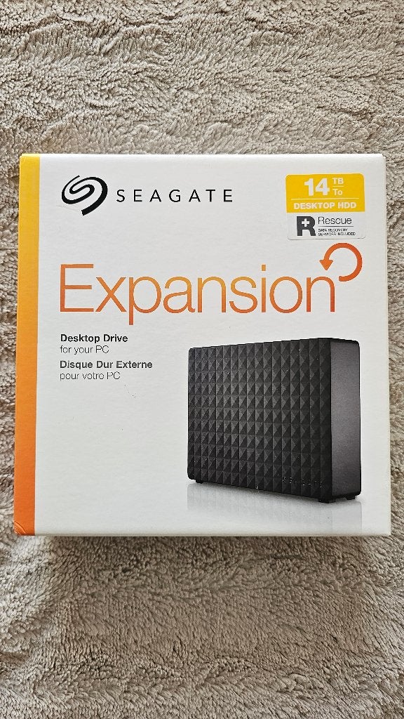 Seagate Expansion Desktop 14TB externe HDD - USB 3.0, Gebruikt, HDD, Ophalen of Verzenden, 14tb