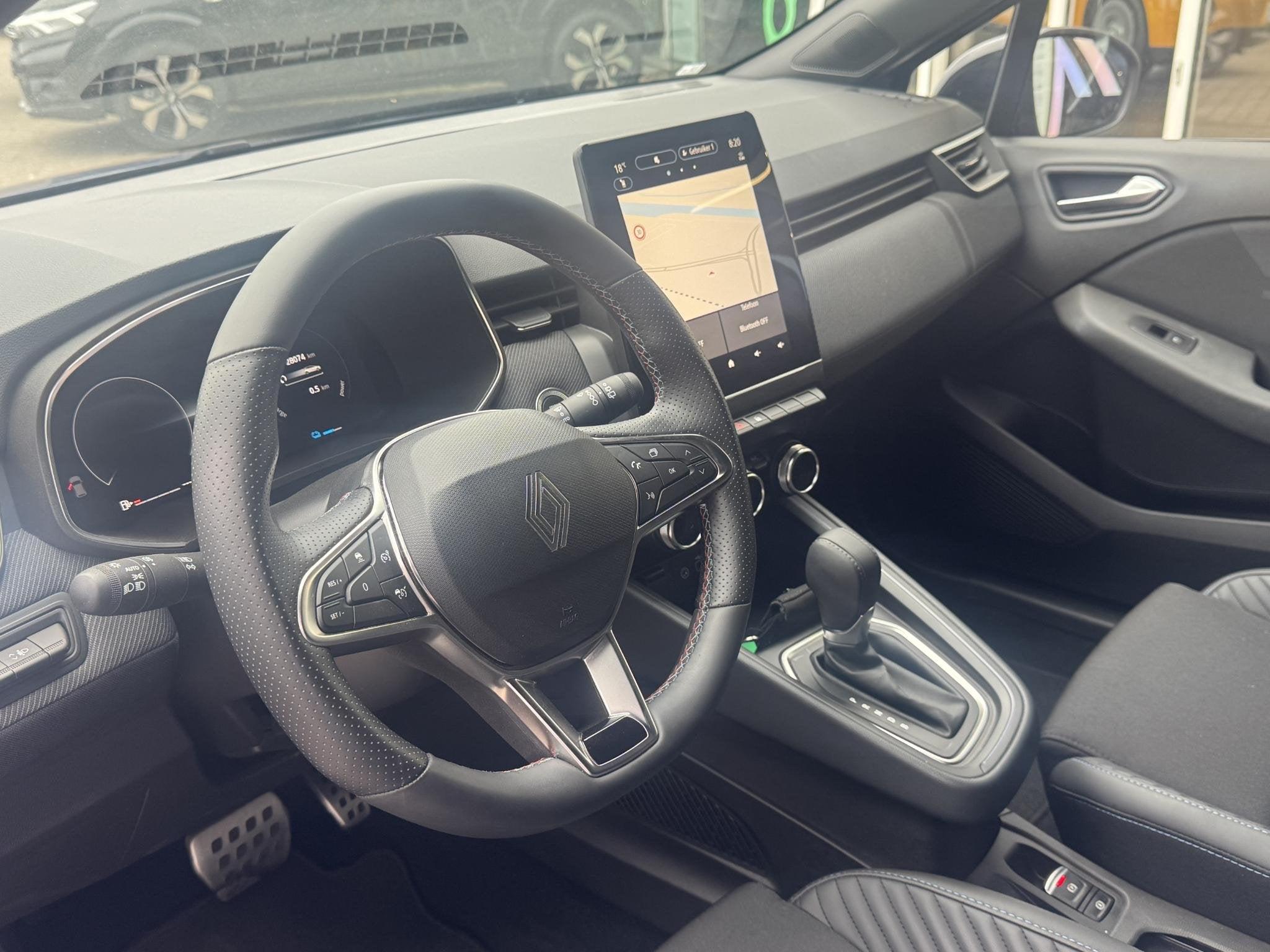 Renault Clio 1.6 E-Tech Full Hybrid 145 esprit Alpine | NAP, Auto's, Gebruikt, Euro 6, Blauw, Leder en Stof